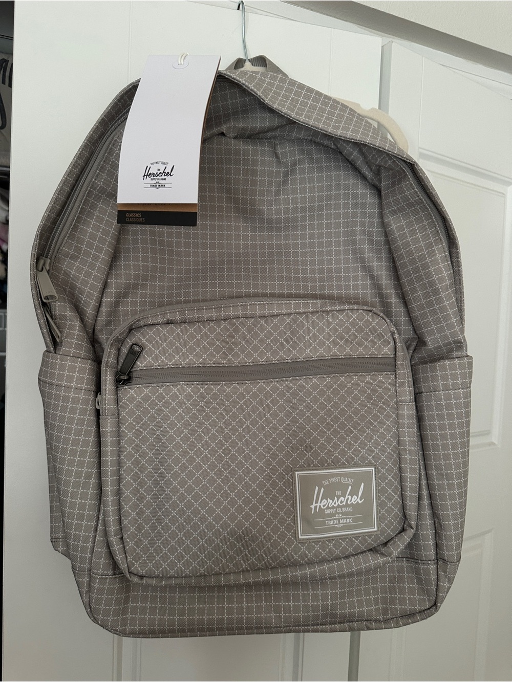 Herschel Supply Company Men's Backpack in Taupe Grid